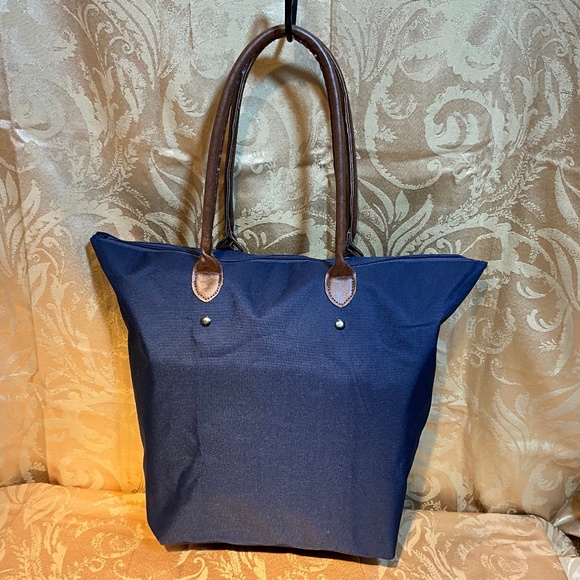 Un - named designer - dark gray/brown large canvas bag    13-H1Ac - Picture 1 of 8